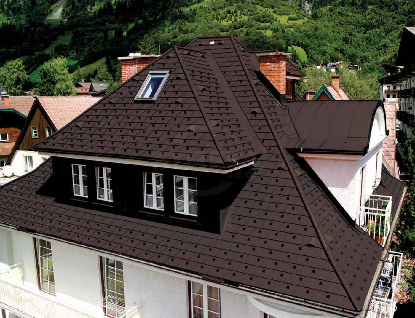 PREFA teja asfáltica engatillada - stucco - avellana P.10