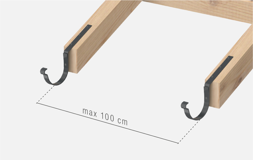 Instalace krokevních háků