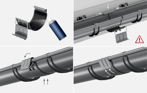 Instalace Žlabové spojky