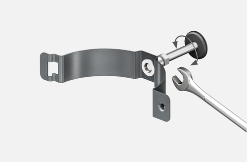 Vodorovné vyrovnání objímky