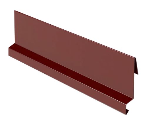 Listón cortavientos encajable RŠ 215, Prefalz liso, Rojo oscuro P.10 RAL 3009