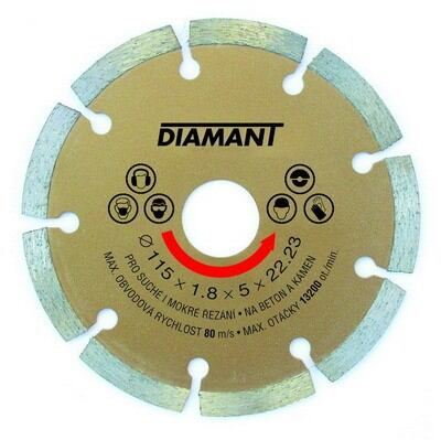 DIAMANT disco segmentado 110x22,2 / paquete de 1 unidad