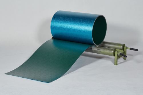 PREFA chapa de aluminio Prefalz 0,70 x 650mm, stucco, Verde musgo (RAL6005)