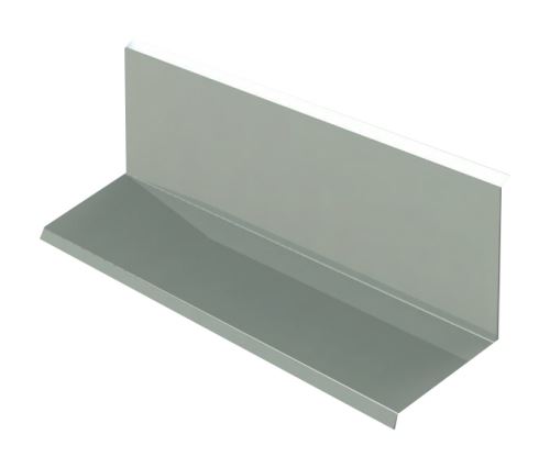 Acanalado superior RŠ 250, Aluminio PREFA doble cara, Gris claro (RAL 7005)