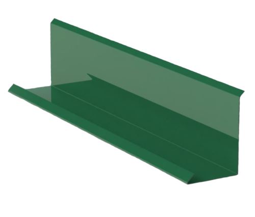 Remate de pared RŠ 200, Galvanizado pintado, Verde musgo (RAL 6005)