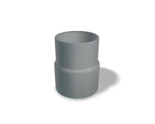PREFA unión de manguito de aluminio Ø 80 mm, Gris claro P10 RAL 7005
