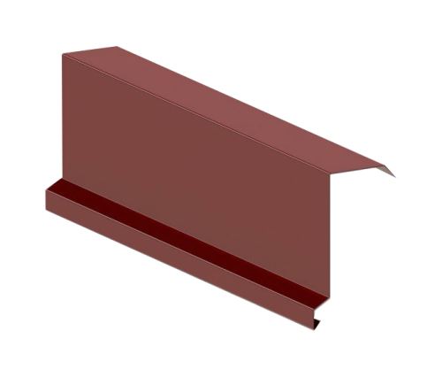 Listón cortaviento superior RŠ 250, Prefalz stucco, Rojo oscuro P.10 RAL 3009