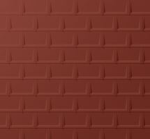 Panel de techo PREFA r.16, 700 x 420 mm stucco, Rojo oscuro P10 / paquete 8,24 m2