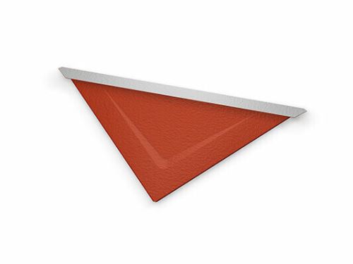 PREFA plantilla de cumbrera/remate 29x29 stucco