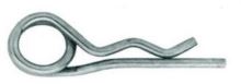 Závlačka pružinová dvojitá 6 mm, ZB / balení 25 ks