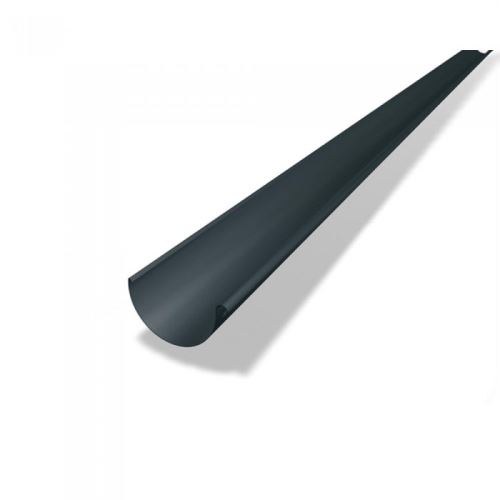 Canalón PREFA, canalón de aluminio Ø 150 mm, longitud 3 M, Antracita P10 RAL 7016