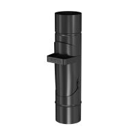 BRYZA Válvula de agua pluvial galvanizada Ø 90 mm, Negra RAL 9005