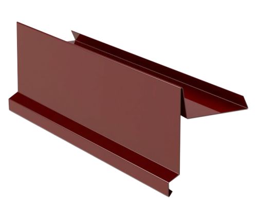 Listón de viento RŠ 333, Prefalz stucco, Rojo oscuro P.10 RAL 3009