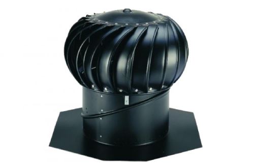 Turbina de ventilación n.º12 Airhawk de aluminio (diámetro 305 mm) - negra