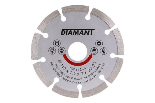 LEVIOR Disco de diamante DIAMANT 110x1.7x22.2mm segmento 21110.01