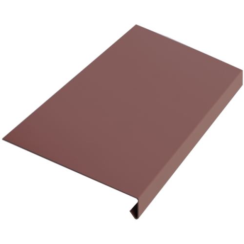 Remate goteo RŠ 250, Zincado pintado, Marrón RAL 8017