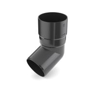 Codo de plástico BRYZA 67° Ø 90 mm, antracita RAL 7021