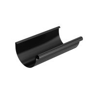 BRYZA Canalón, canalón galvanizado Ø 150 mm, longitud 4M, Negro RAL 9005