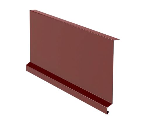 Listón de remate bajo teja lateral RŠ 250, Prefalz stucco, Rojo oscuro P.10 RAL 3009