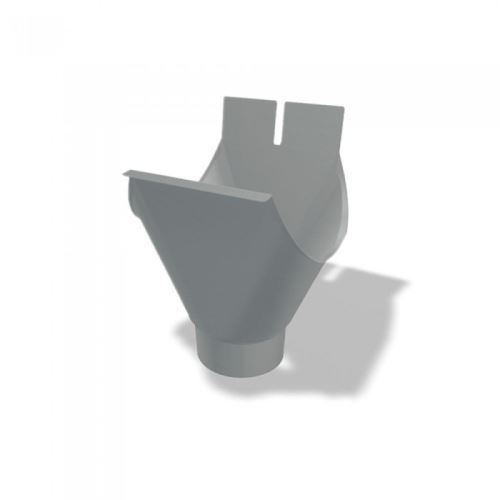 PREFA cazoleta de aluminio Ø 125/100 mm, Gris claro P10 RAL 7005