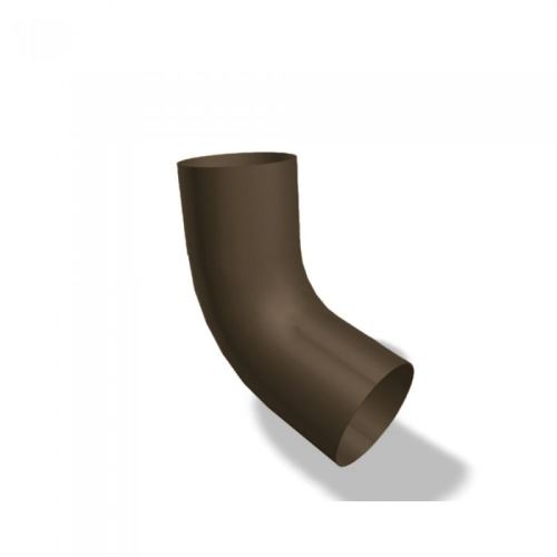 Codo 72° de aluminio PREFA Ø 100 mm, Avellana P10 RAL 8019