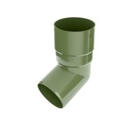 BRYZA Codo de bajante 67° plástico Ø 63 mm, Verde RAL 6020
