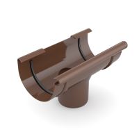 BRYZA Embudo plástico Ø 75/63 mm, Marrón RAL 8017