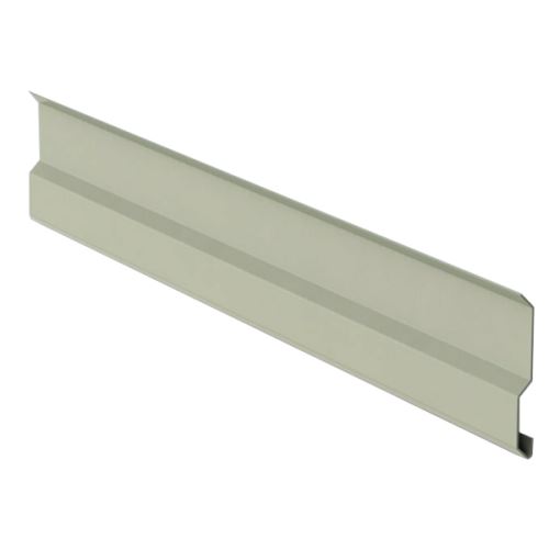 Listón de cobertura RŠ 100, Aluminio PREFA pintado por ambos lados, Gris claro RAL 7005