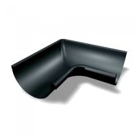 PREFA esquina interior de canalón 90° de aluminio Ø 150 mm, Negro P10 RAL 9005