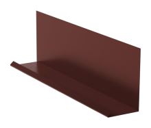 Remate de pared para combinación con tapajuntas RŠ 200, Acero galvanizado pintado, Marrón RAL 8017