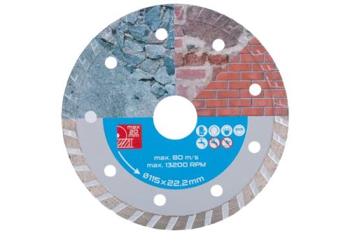 LEVIOR Disco de diamante DIAMANT 115x1.8x22.2mm TURBO 21135.01