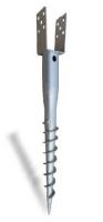 Tornillo de tierra VZH 100x900mm tipo U / paquete de 1 ud