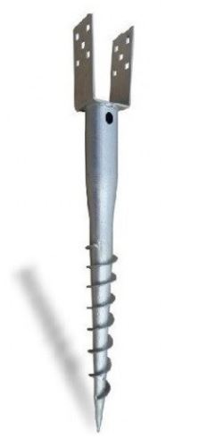 Tornillo de tierra VZH 100x900mm tipo U / paquete de 1 ud