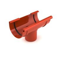 BRYZA Embudo plástico Ø 75/63 mm, Rojo ladrillo RAL 8004
