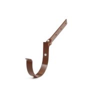 BRYZA Gancho metálico torsionado para canalón Ø 75 mm, Marrón RAL 8017