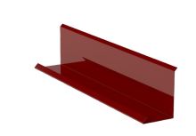 Remate de pared RŠ 250, Acero galvanizado pintado, Rojo acero (RAL 3009)