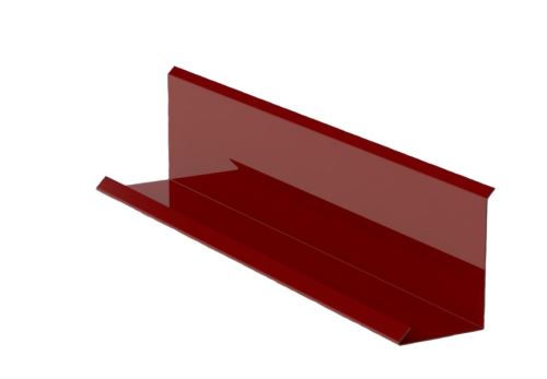 Remate de pared RŠ 250, Prefalz liso, Rojo oscuro P.10 (RAL 3009)