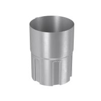 BRYZA Conector de bajante galvanizado Ø 90 mm, Zinc natural