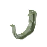 BRYZA PVC gancho de canalón cornisa/frontal Ø 75 mm, Verde RAL 6020