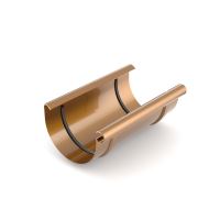 BRYZA Conector de canalón de plástico Ø 125 mm, Cobre RAL propio BRYZA Conector de canalón de plástico Ø 125 mm, Cobre RAL propio