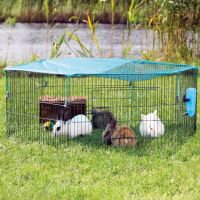 Parque Trixie para animales pequeños con red 58x38cm (6 piezas)