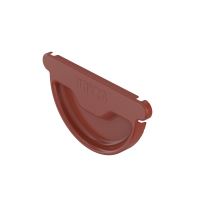 BRYZA tapa de canalón galvanizada Ø 150 mm, Rojo teja RAL 8004
