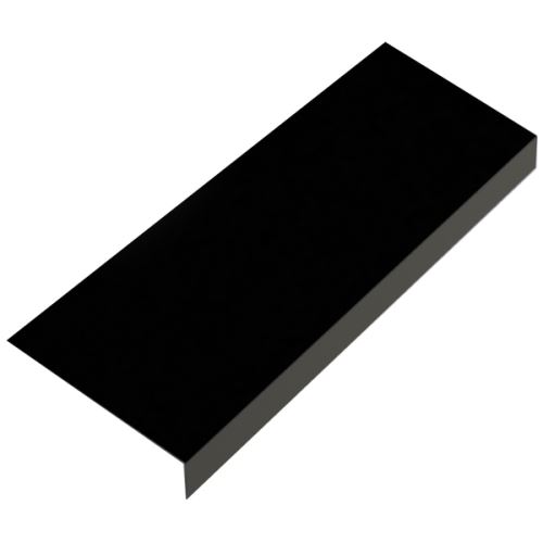 Base para canalón RŠ 167, Acero galvanizado pintado, Negro RAL 9005