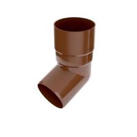 Codo de bajante BRYZA 67° de plástico Ø 90 mm, Marrón RAL 8017