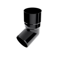 BRYZA Codo de bajante 67° plástico Ø 63 mm, Negro RAL 9005