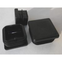 Tapón para perfil cuadrado 90x90mm, negro / paquete de 1 ud