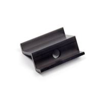 Soporte final KU 41 Al, altura 22 mm para paneles con marco - anodizado negro