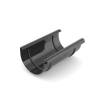 BRYZA Conector de canalón de plástico Ø 125 mm, Negro RAL 9005 BRYZA Conector de canalón de plástico Ø 125 mm, Negro RAL 9005