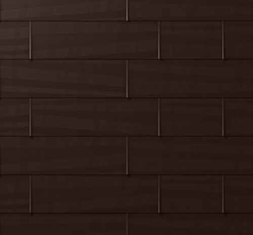 PREFA panel de tejado/fachada fx.12, 700 x 420 mm pequeño liso, Avellana P10 / paquete 8,24 m2