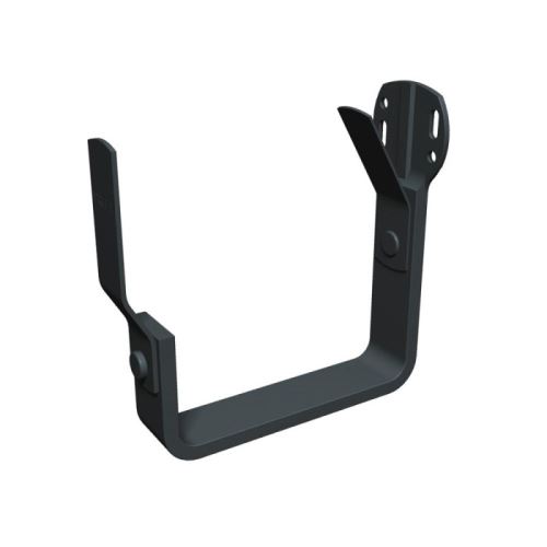 PREFA gancho de aluminio para canalón romano/frontal, ancho 86 mm, Antracita P10 RAL 7016